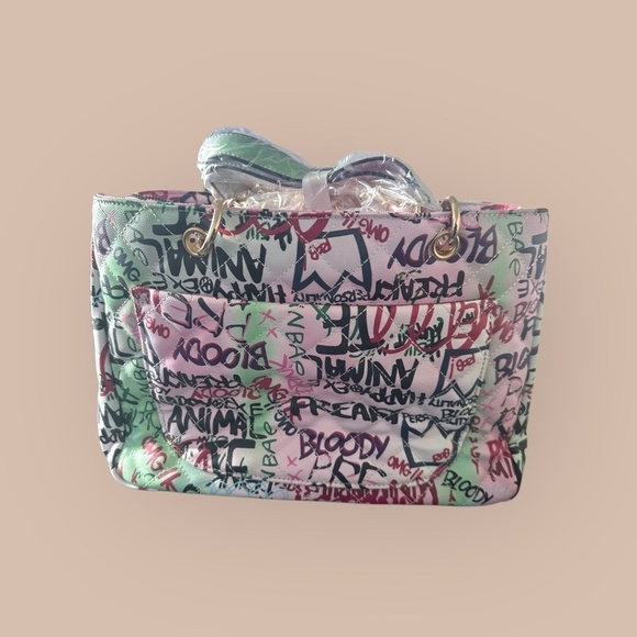 Caleesa Multi-Color Graffit Art Handbag - Picture 3 of 3